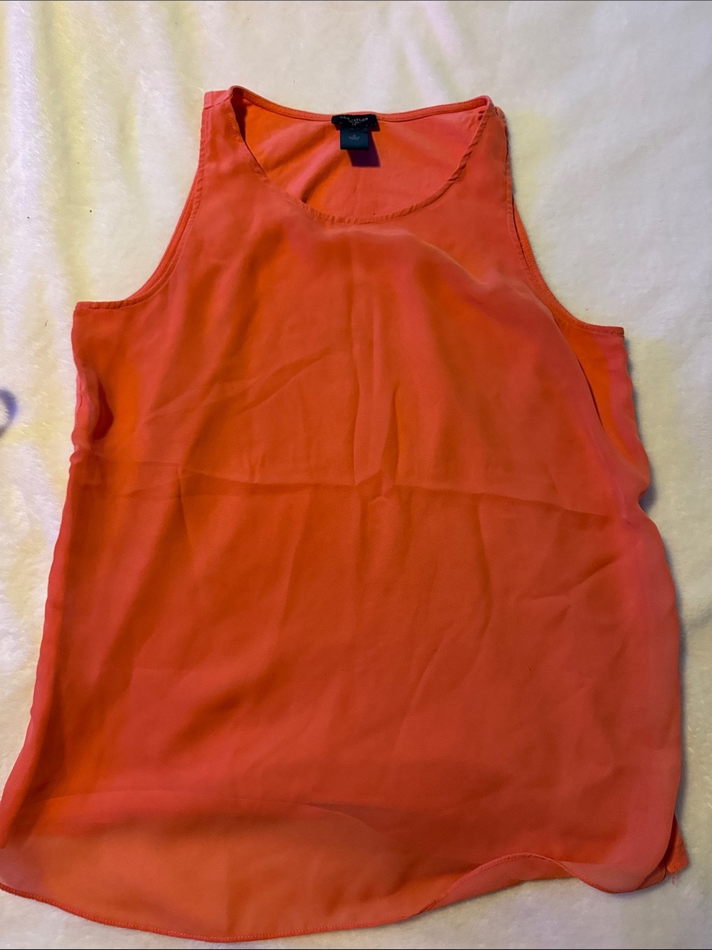 Ann Taylor Sleeveless Tank Top in Orange Size Medium Like New